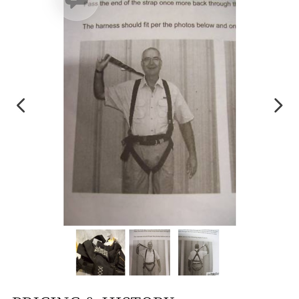 Men's Black Safety Harness